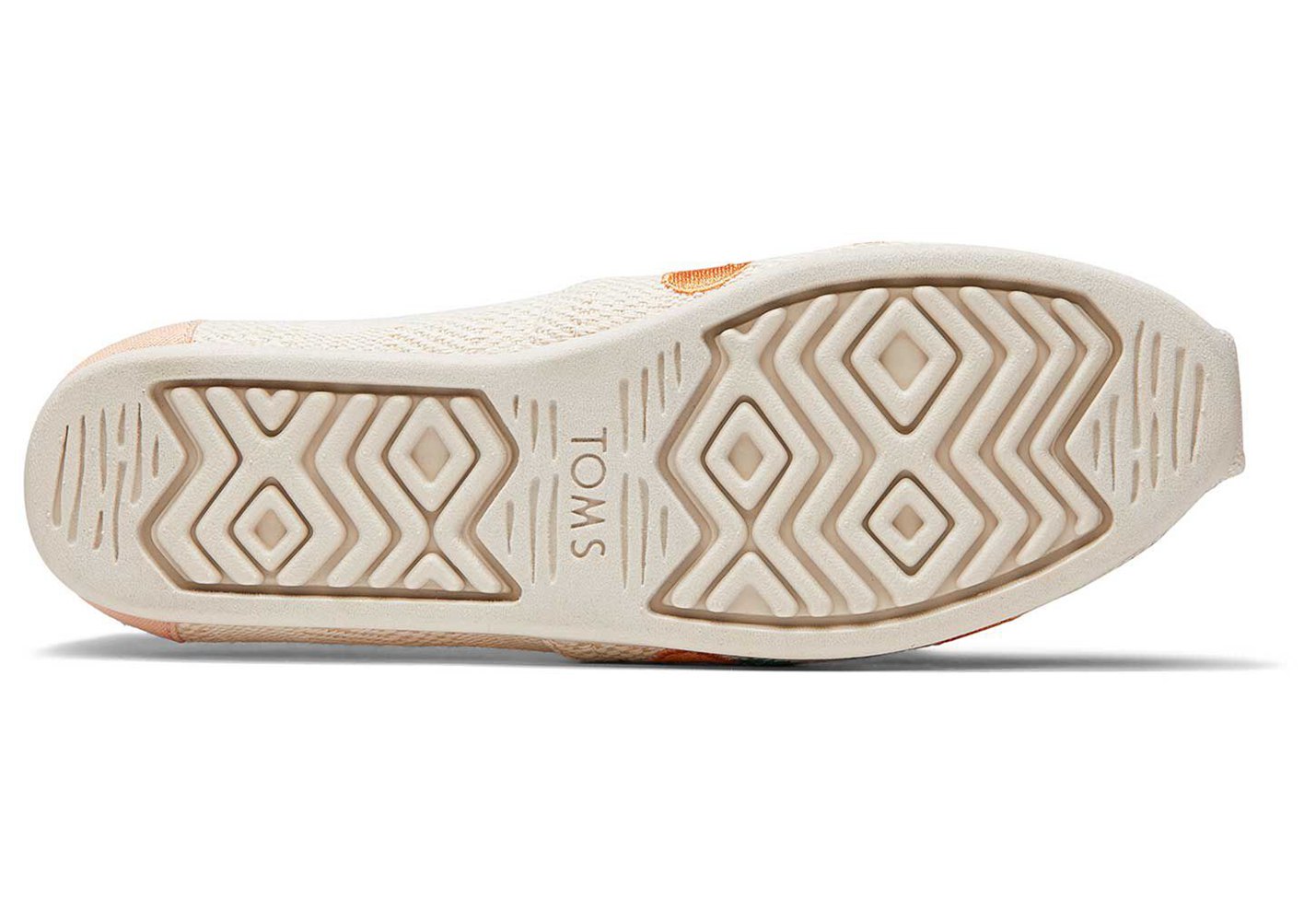 Toms Espadryle Damskie Beżowe - Alpargata Embroidered Oranges - 97OCQTKRA